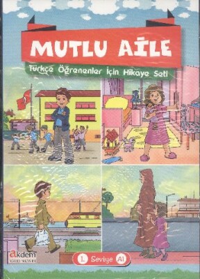 Mutlu Aile Türkçe Öğrenenler İçin Hikaye Seti - Akdem Yayınları
