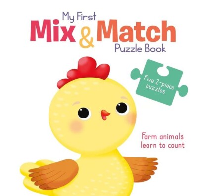 My First Mix & Match Puzzle Book: Farm Animals Learn to Count - Yoyo Books