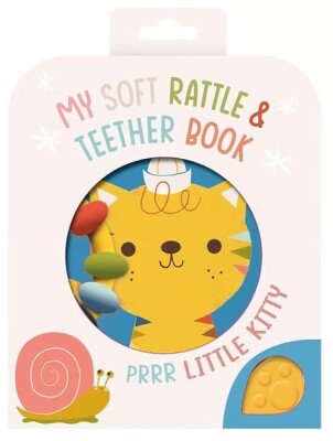 My Soft Rattle and Teether: Purr! Cat - Yoyo Books