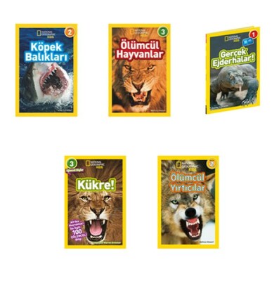 National Geographic Kids Ölümcül Hayvanlar Seti 5 Kitap - Beta Kids