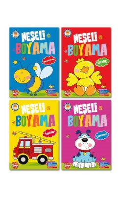 Neşeli Boyama 10 Set +1 Set (44 Kitap) - Boyama Zamanı