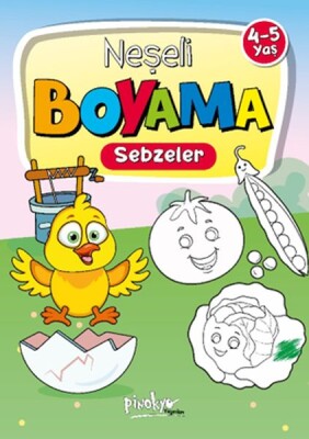 Neşeli Boyama Sebzeler 4-5 Yaş - Pinokyo Yayınları