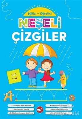 Neşeli Çizgiler - Eğitici Öğretici - Beyaz Balina Yayınları