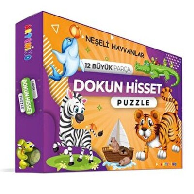 Neşeli Hayvanlar - Dokun Ve Hisset Puzzle - Artenino Yayıncılık