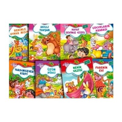 Neşeli Orman Hikayeleri Dizisi (8 Kitap - Çanta Boy) - Nar Yayınları