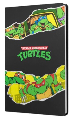 Ninja Turtles Sert Kapak Butik Defter Siyah - Mabbels
