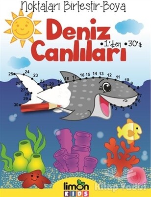 Noktaları Birleştir Boya Deniz Canlıları - limonKIDS