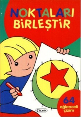 Noktaları Birleştir - Kırmızı - Çiçek Yayıncılık