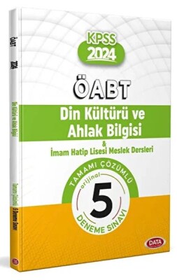 ÖABT Din Kültürü ve Ahlak Bilgisi ve İHL Meslek Dersleri Öğretmenliği Tamamı Çözümlü 5 Deneme Sınavı - Data Yayınları