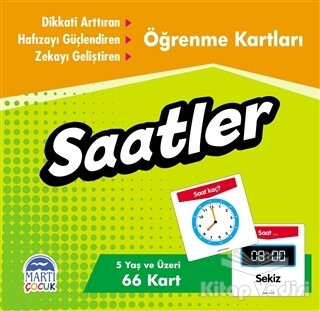 Öğrenme Kartları - Saatler - Martı Yayınları