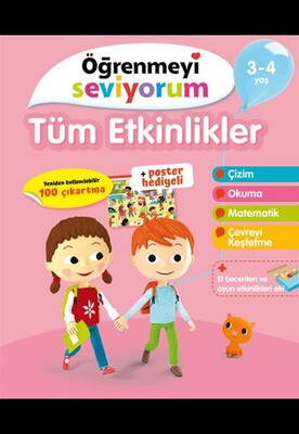 Öğrenmeyi Seviyorum - Tüm Etkinlikler 3-4 Yaş - Uçanbalık Yayınları