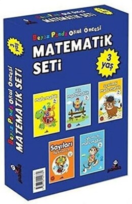 Okul Öncesi 3 Yaş Matematik Seti (5 Kitap) - Beyaz Panda Yayınları