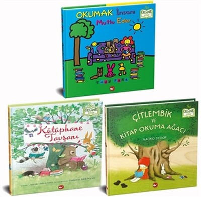 Okumayı Seviyorum Set - Organik Kitap (3 Kitap Tak - Beyaz Balina Yayınları