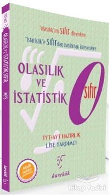 Olasılık ve İstatistik Sıfır - Karekök Yayıncılık