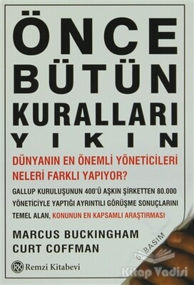 Önce Bütün Kuralları Yıkın - Remzi Kitabevi