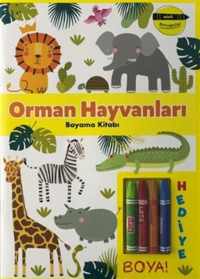 Orman Hayvanları Boyama Kitabı - Minik Ressamlar - 1