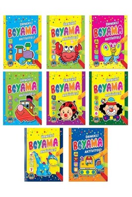 Örnekli Aktiviteli Boyama (8 Kitap) - Karatay Yayınları