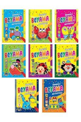 Örnekli Aktiviteli Boyama (8 Kitap) - 1