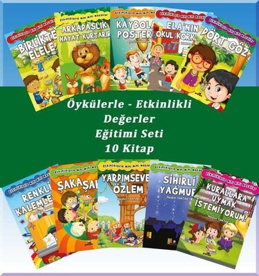 Öykülerle Etkinlikli Değerler Eğitimi Seti (10 Kitap Takım) - Beyaz Panda Yayınları