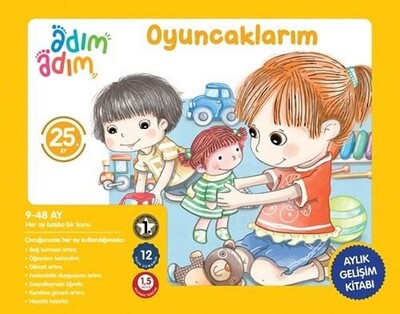 Oyuncaklarım - 25.Ay Gelişim Kitabı - Adım Adım Bebek Eğitimi