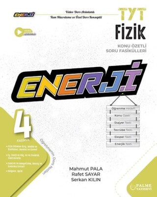 Palme Tyt Enerji Fizik Konu Özetli Soru Fasikülleri (4 Fasikül) - Palme Yayıncılık