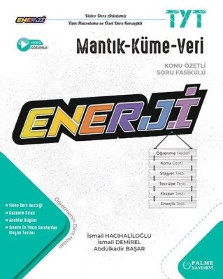 Palme Yayınevi Enerji TYT Mantık-Küme-Veri Konu Özetli Soru Fasikülü - Palme Yayıncılık