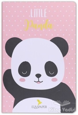 Panda Little Pembe Defter - Ela's Paper
