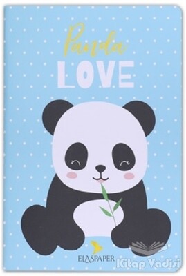 Panda Love Mavi Defter - Ela's Paper