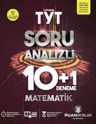 Puan TYT Matematik Soru Analizli 10 + 1 Deneme (Yeni) - 1