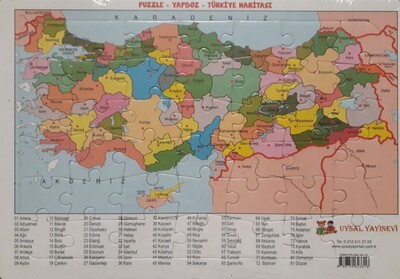 Puzzle - Türkiye Haritası - Uysal Yayınevi
