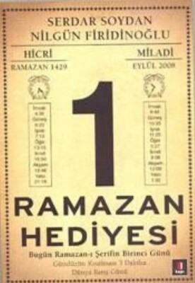 Ramazan Hediyesi Bugün Ramazan-ı Şerifin Birinci Günü - Kapı Yayınları