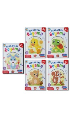 Rengarenk Boyama 10 set+1 set (55 Kitap) - Boyama Zamanı