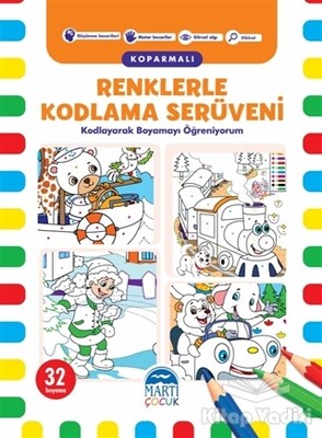 Renklerle Kodlama Serüveni (Koparmalı) - 1 - Martı Yayınları