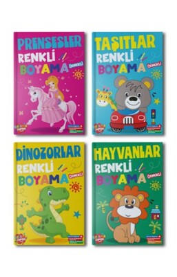 Renkli Boyama 10 set+1 Set (44 Kitap) - Boyama Zamanı