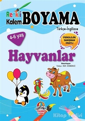 Renkli Kalem Boyama / Hayvanlar - Yağmur Çocuk