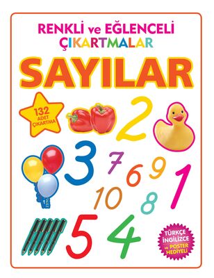 Renkli ve Eğlenceli Çıkartmalar - Sayılar - 1