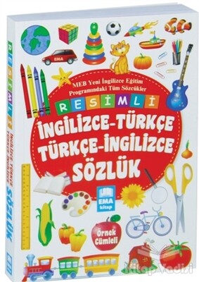 Resimli İngilizce-Türkçe Türkçe-İngilizce Sözlük - Ema Kitap