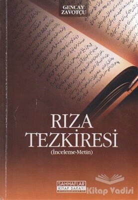 Rıza Tezkiresi - Sahhaflar Kitap Sarayı