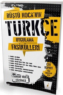 Rüştü Hoca nın Türkçe Uygulama Fasikülleri Tamamı Video Çözümlü - Pelikan Yayıncılık