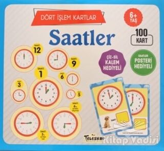 Saatler / Dört İşlem Kartlar 6+ Yaş - 1