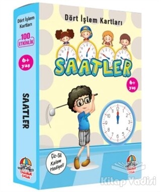 Saatler - Dört İşlem Kartları 6+ Yaş - Yağmur Çocuk