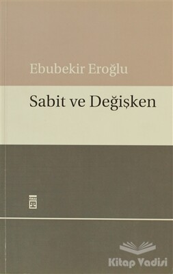 Sabit ve Değişken - Timaş Yayınları