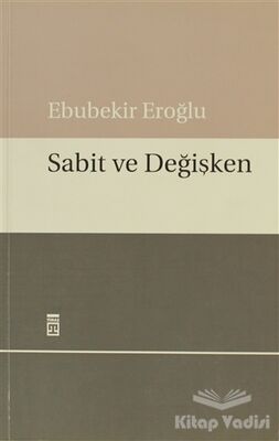 Sabit ve Değişken - 1