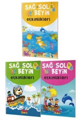 Sağ ve Sol Beyin Etkinlikleri Seti (3+Yaş) - Aktif Zeka Yayınları