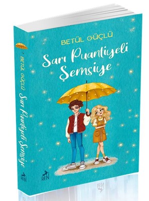 Sarı Puantiyeli Şemsiye - Ren Kitap