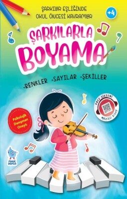 Şarkılarla Boyama (4 Kitap) - Minik Damla