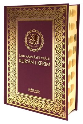 Satır Arası Ayet Mealli Kur'an-ı Kerim (Kutulu) - İnkılab Yayınları