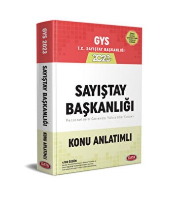 Sayıştay Başkanlığı GYS Konu Anlatımlı - Data Yayınları