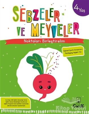 Sebzeler ve Meyveler - Noktaları Birleştirelim (4 Yaş) - 1