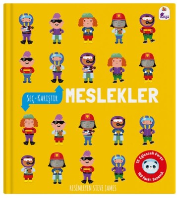 Seç – Karıştır : Meslekler (15 Eğlenceli Parça, 120 Farklı Seçenek) - İndigo Kitap